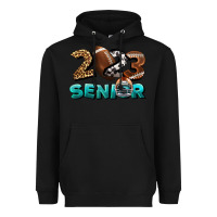 Black American Football Senior 2023 Heavyweight Hoodie - BundleAndBundleShop