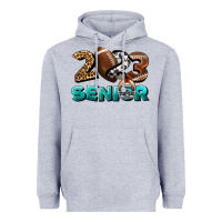 Heather Grey American Football Senior 2023 Heavyweight Hoodie - BundleAndBundleShop