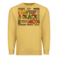 Antique Gold i am a black mom Premium Sweatshirt - LillyAllenDesigns