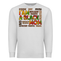 Dove Grey i am a black mom Premium Sweatshirt - LillyAllenDesigns