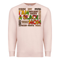 Pale Pink i am a black mom Premium Sweatshirt - LillyAllenDesigns