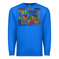 True Royal i am a black mom Premium Sweatshirt - LillyAllenDesigns