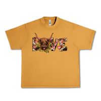Peanut Butter highland cow love Urban Heavy Tee - JahusDesignShop