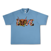 Pebble Blue highland cow love Urban Heavy Tee - JahusDesignShop
