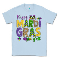 Dusty Blue happy mardi gras y'all Classic Tee - AdoDesignShop