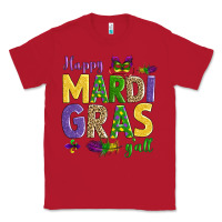 Red happy mardi gras y'all Classic Tee - AdoDesignShop