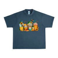 Midnight Navy bumble bee coffee cups Urban Heavy Tee - AdoDesignShop
