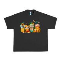 Pigment Black bumble bee coffee cups Urban Heavy Tee - AdoDesignShop