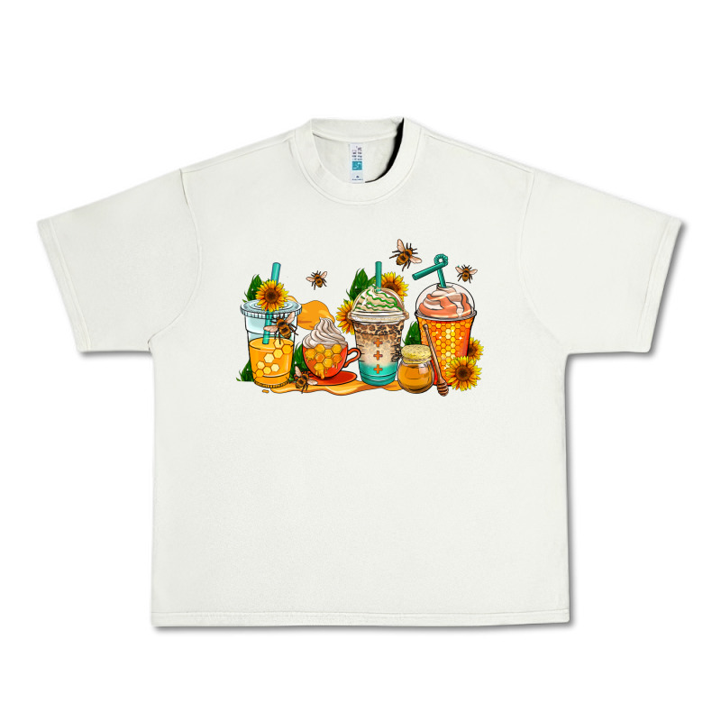 Bumble Bee Coffee Cups Urban Heavy Tee by AdoDesignShop | Teevron