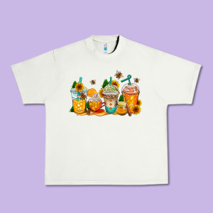 Bumble Bee Coffee Cups Urban Heavy Tee Designed By Adodesignshop