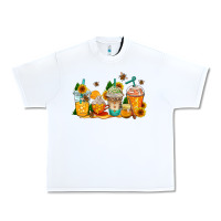 White bumble bee coffee cups Urban Heavy Tee - AdoDesignShop