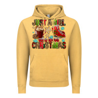 Just A Girl Who Loves Christmas Vintage Hoodie | Teevron