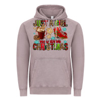 Vintage Zinc just a girl who loves christmas Vintage Hoodie - FaDigitalArtStudio