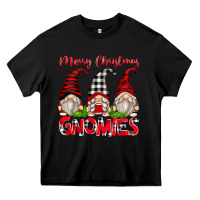 Black merry christmas gnomies Heavy Core Tee - Zillion Design Studio