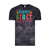 Cloud Black happy first day of school Vintage Tee - JahusDesignShop