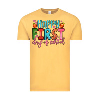 Vintage Mustard happy first day of school Vintage Tee - JahusDesignShop