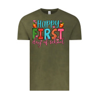 Vintage Olive happy first day of school Vintage Tee - JahusDesignShop