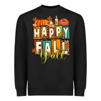 Black happy fall y'all Heavyweight Sweatshirt - Artiststas