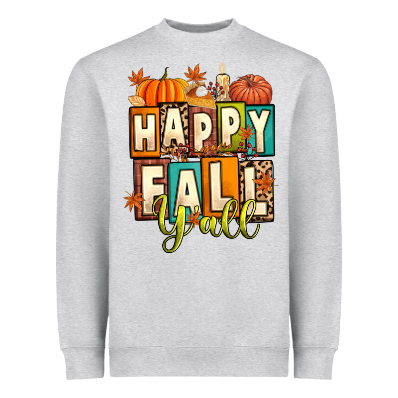Happy Fall Y'all Heavyweight Sweatshirt by Artiststas | Teevron