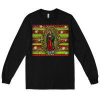 Black our lady of Guadalupe Christmas Long Sleeve Tee - Jasminsmagicworld