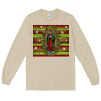 Mushroom our lady of Guadalupe Christmas Long Sleeve Tee - Jasminsmagicworld