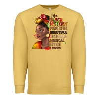 Antique Gold i am black history Premium Sweatshirt - LillyAllenDesigns