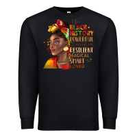 Black i am black history Premium Sweatshirt - LillyAllenDesigns