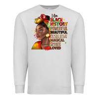 Dove Grey i am black history Premium Sweatshirt - LillyAllenDesigns