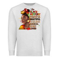 Oatmeal Heather i am black history Premium Sweatshirt - LillyAllenDesigns