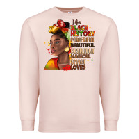 Pale Pink i am black history Premium Sweatshirt - LillyAllenDesigns