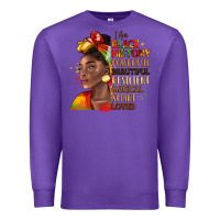 Purple i am black history Premium Sweatshirt - LillyAllenDesigns