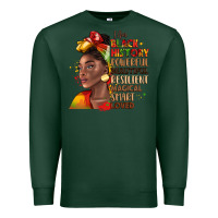 Sports Green i am black history Premium Sweatshirt - LillyAllenDesigns