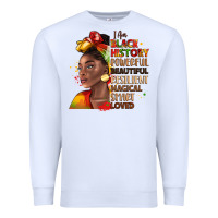 White i am black history Premium Sweatshirt - LillyAllenDesigns