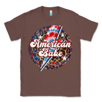 Chestnut Western American Babe Patriotic Classic Tee - LillyAllenDesigns