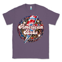 Lavender Western American Babe Patriotic Classic Tee - LillyAllenDesigns