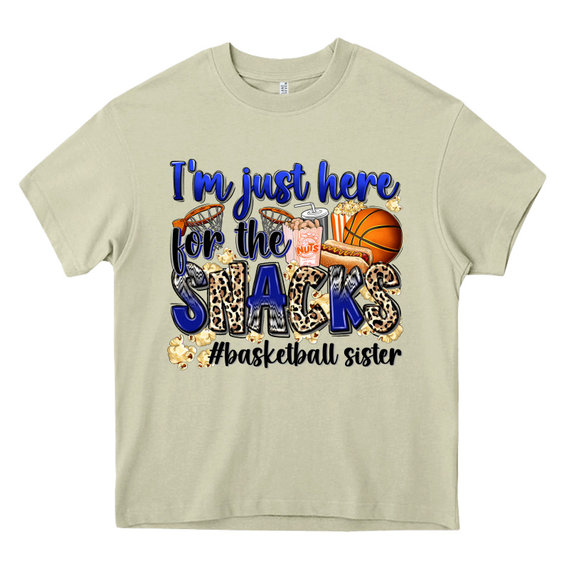 I'm Just Here For The Snacks #basketball Sister Heavy Core Tee by Zillion Design Studio | Teevron