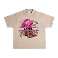French Oak pink costom name cowgirl hat and roses Urban Heavy Tee - AdoDesignShop