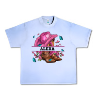 Grape Ice pink costom name cowgirl hat and roses Urban Heavy Tee - AdoDesignShop