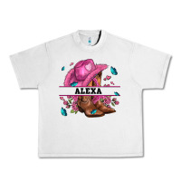 Lunar Rock pink costom name cowgirl hat and roses Urban Heavy Tee - AdoDesignShop