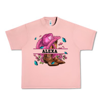 Salmon pink costom name cowgirl hat and roses Urban Heavy Tee - AdoDesignShop