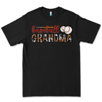 Black baseball grandma with leopard Premium Tee - texasbilliewilder