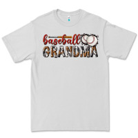 Dove Grey baseball grandma with leopard Premium Tee - texasbilliewilder