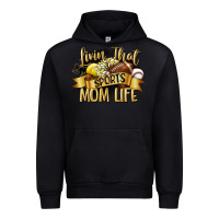 Black livin that sports mom life Urban Hoodie - CowGirlArtShop