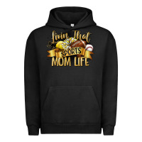 Pigment Black livin that sports mom life Urban Hoodie - CowGirlArtShop