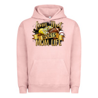 Pigment Salmon livin that sports mom life Urban Hoodie - CowGirlArtShop