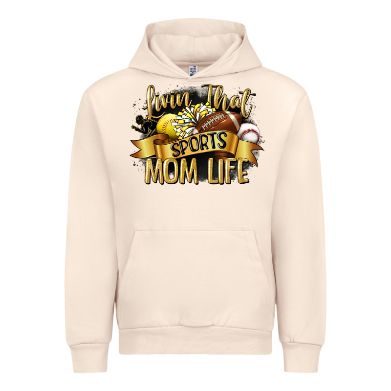Livin That Sports Mom Life Urban Hoodie by CowGirlArtShop | Teevron