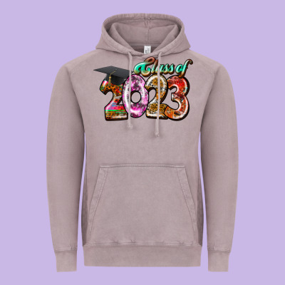 Class Of 2023 Vintage Hoodie Designed By Racoondesign