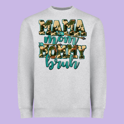 Mama Mom Mommy Bruh With Arrow Heavyweight Sweatshirt Designed By Adodesignshop