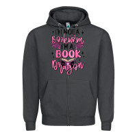 Smoke i'm not a booksorm i'm a book dragon Zipper Hoodie - MaliasSmallBusiness