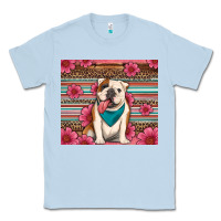 Dusty Blue british bulldog floral serape tumbler Classic Tee - Artiststas